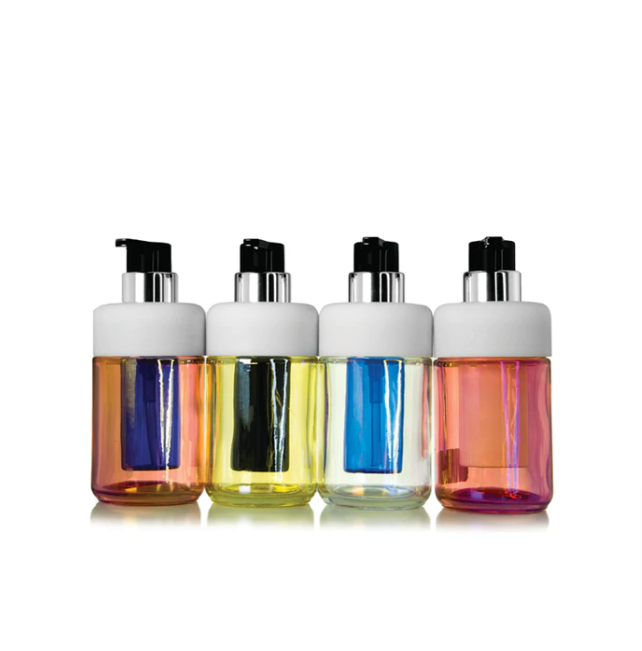 30ml Glass bottle w/ lotion pump & inner refill bottle